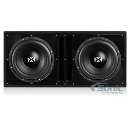 NVX YSW122 800W RMS Dual 2-Ohm 12" Subwoofer with Enclosure (BBX212BK )