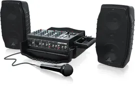 Портативная акустическая система Behringer PPA200 с пультом и микрофоном