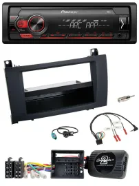 Pioneer DAB 1DIN MP3 Lenkrad USB Autoradio für Mercedes SLK R171 2008-2011
