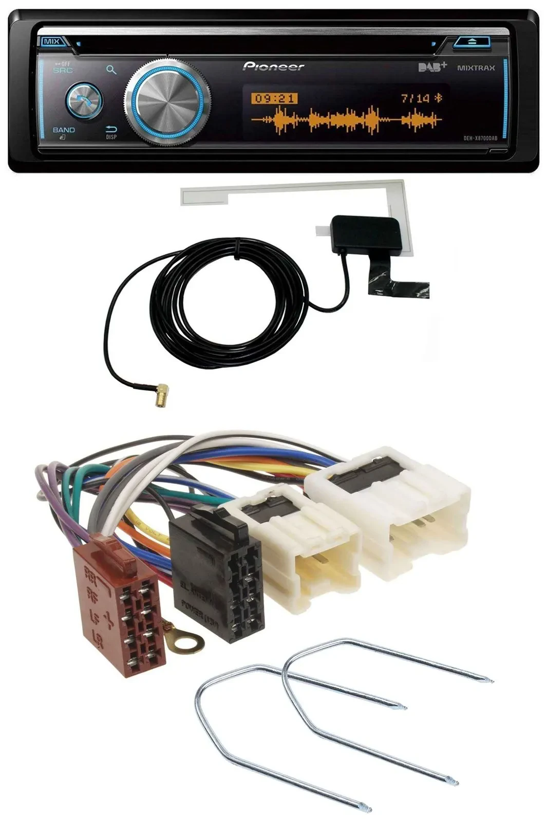 Автомагнитола Pioneer Bluetooth DAB MP3 USB CD для Nissan Pathfinder 1996–2003, Quest с 1993