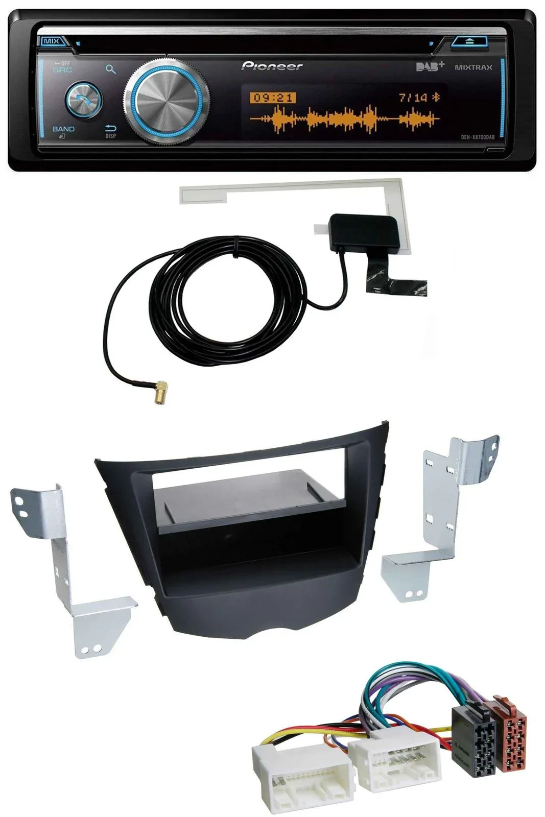 Pioneer Bluetooth DAB MP3 USB CD Autoradio für Hyundai Veloster (ab 2011)