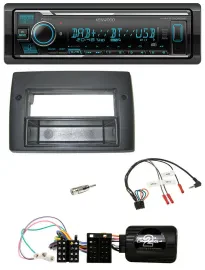 Kenwood Bluetooth Lenkrad DAB USB Autoradio für Fiat Stilo 2001-2007 Profi Ablag