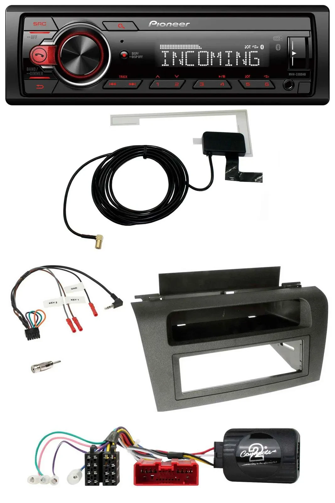 Pioneer MP3 Lenkrad CD DAB USB Autoradio für Mazda 3 (2003-2009)