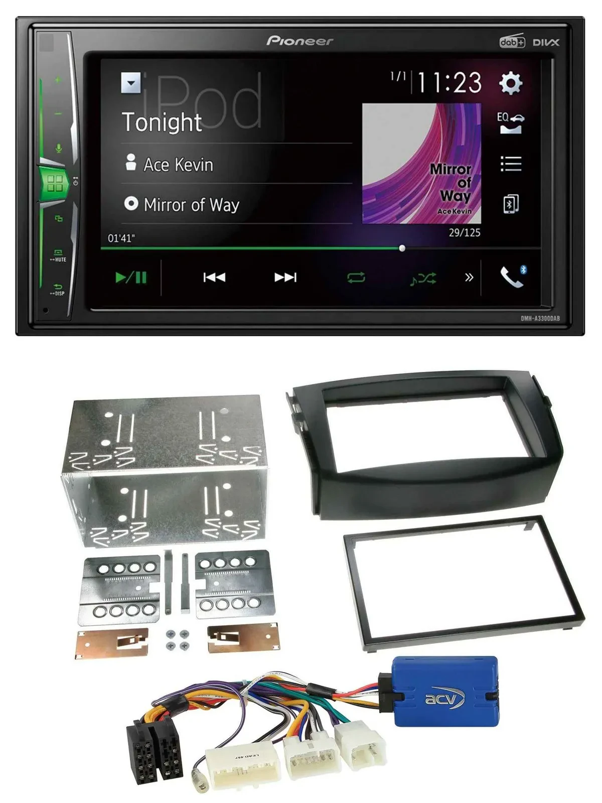 Pioneer 2DIN MP3 DAB USB Bluetooth Autoradio für Toyota RAV 4 2011-2013 28 Pin