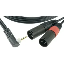Коммутационный кабель Klotz AY9A0200 Y-Adapterkabel XLR male 2 m Winkel-Miniklinke