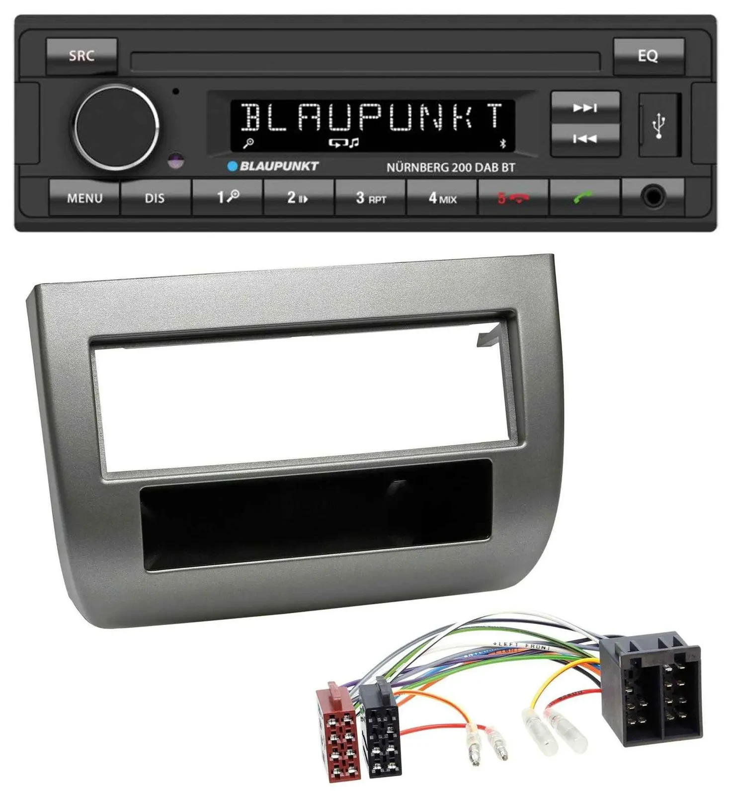 Blaupunkt USB DAB MP3 Bluetooth Autoradio für Lancia Y (843 03-11) anthrazit