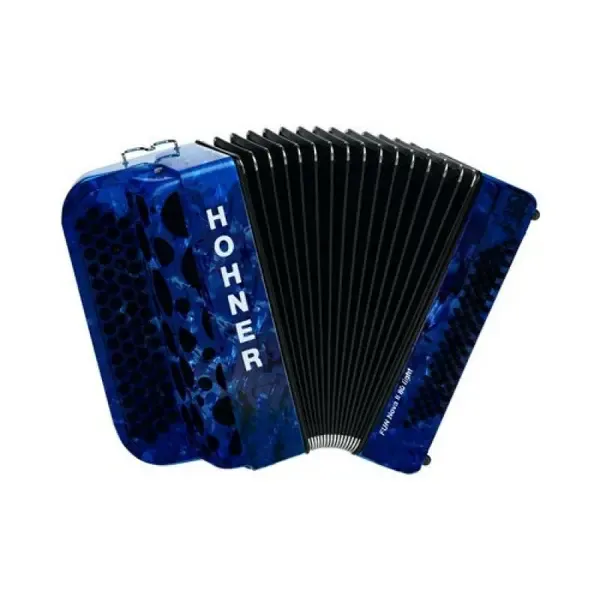 Баян HOHNER Fun Nova II 80 light dark blue perloid celluloid (B-Stepped)