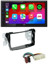 JVC Bluetooth USB MP3 2DIN DAB Autoradio für Hyundai i40 ab 2016 Typ VF Klavierl