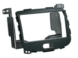 Einbaurahmen Doppel DIN Autoradio für Hyundai i10 2008-2013 Rubber Touch