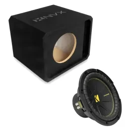 Сабвуфер пассивный для автомобиля NVX NE101P 10", щелевой порт, МДФ 19 мм, с сабвуфером CompC