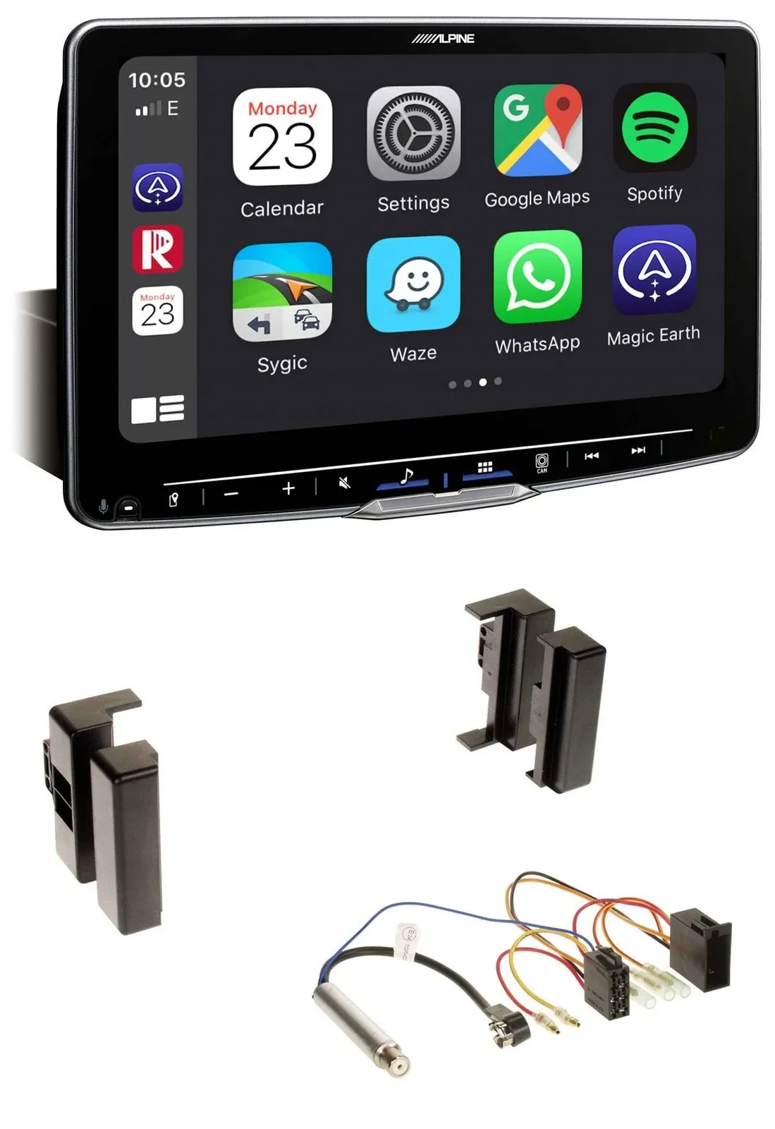 Alpine Bluetooth MP3 USB DAB Autoradio für Audi A4 B5 bis 99 A6 C4 bis 97 A8 D2