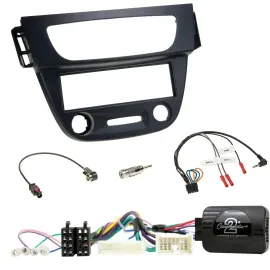 Einbauset Lenkradadapter DIN Autoradio für Renault Megane Fluence 2012-2014 schw
