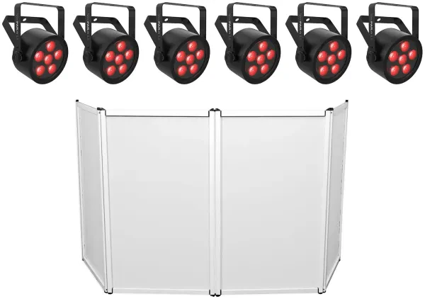 Светодиодный прибор Chauvet DJ SlimPAR H6 ILS RGBAW+UV LED DMX с фасадом (6 штук)