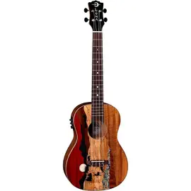 Укулеле Luna Guitars Vista Deer Baritone Acoustic-Electric Ukulele Gloss Natural