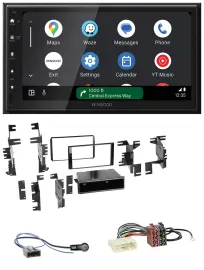Автомагнитола для Nissan Tiida/Versa (C11) Kenwood 2 DIN, DAB, Bluetooth, USB, MP3