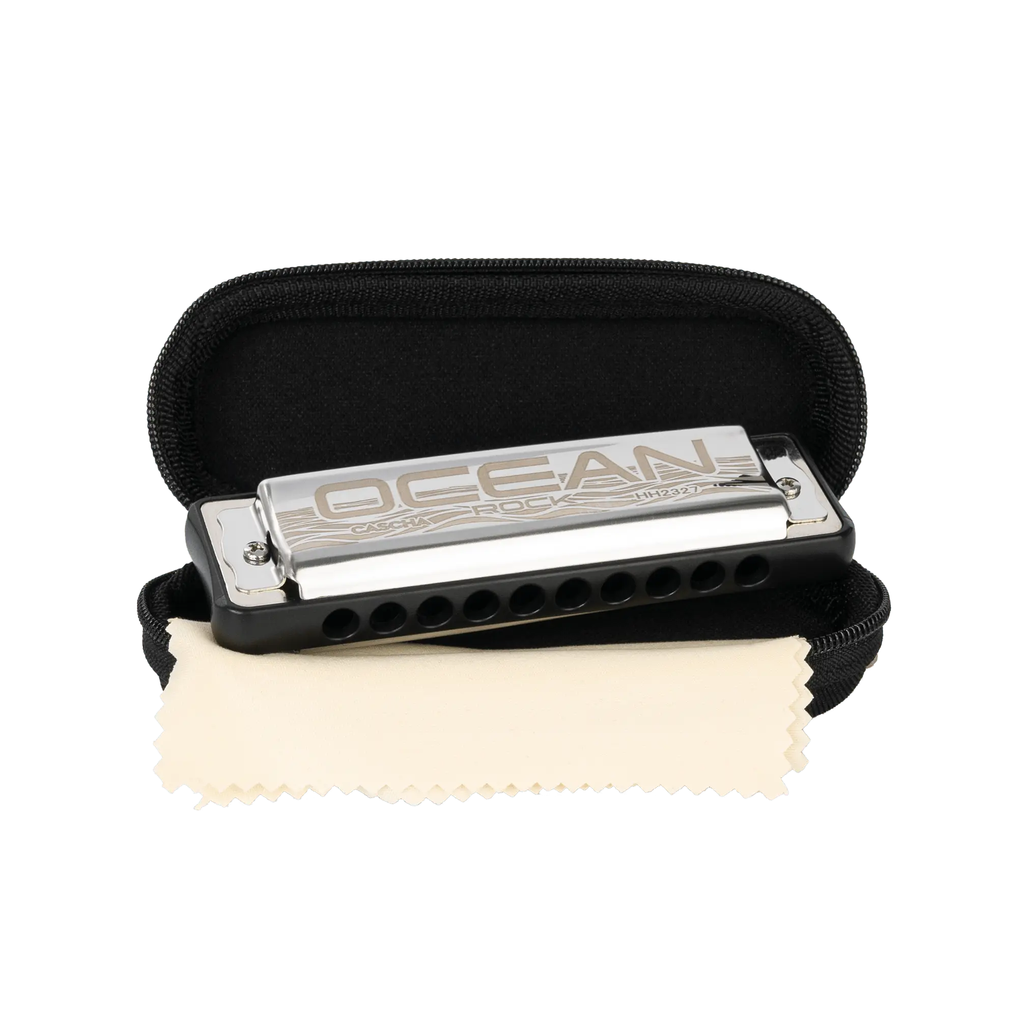 Губная гармошка Cascha HH-2332 Ocean Rock Blues A, черная