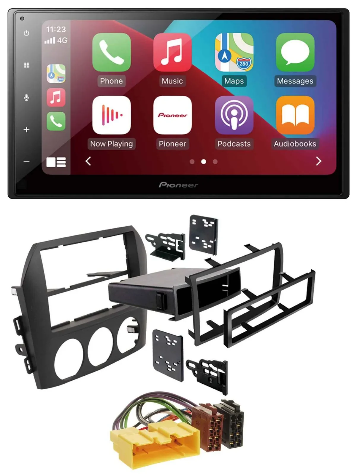 Pioneer USB MP3 DAB 2DIN Bluetooth Autoradio für Mazda MX 5 NC 2005-2008