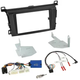 Einbauset Lenkradadapter Doppel DIN Autoradio für Toyota RAV 4 ab 2013