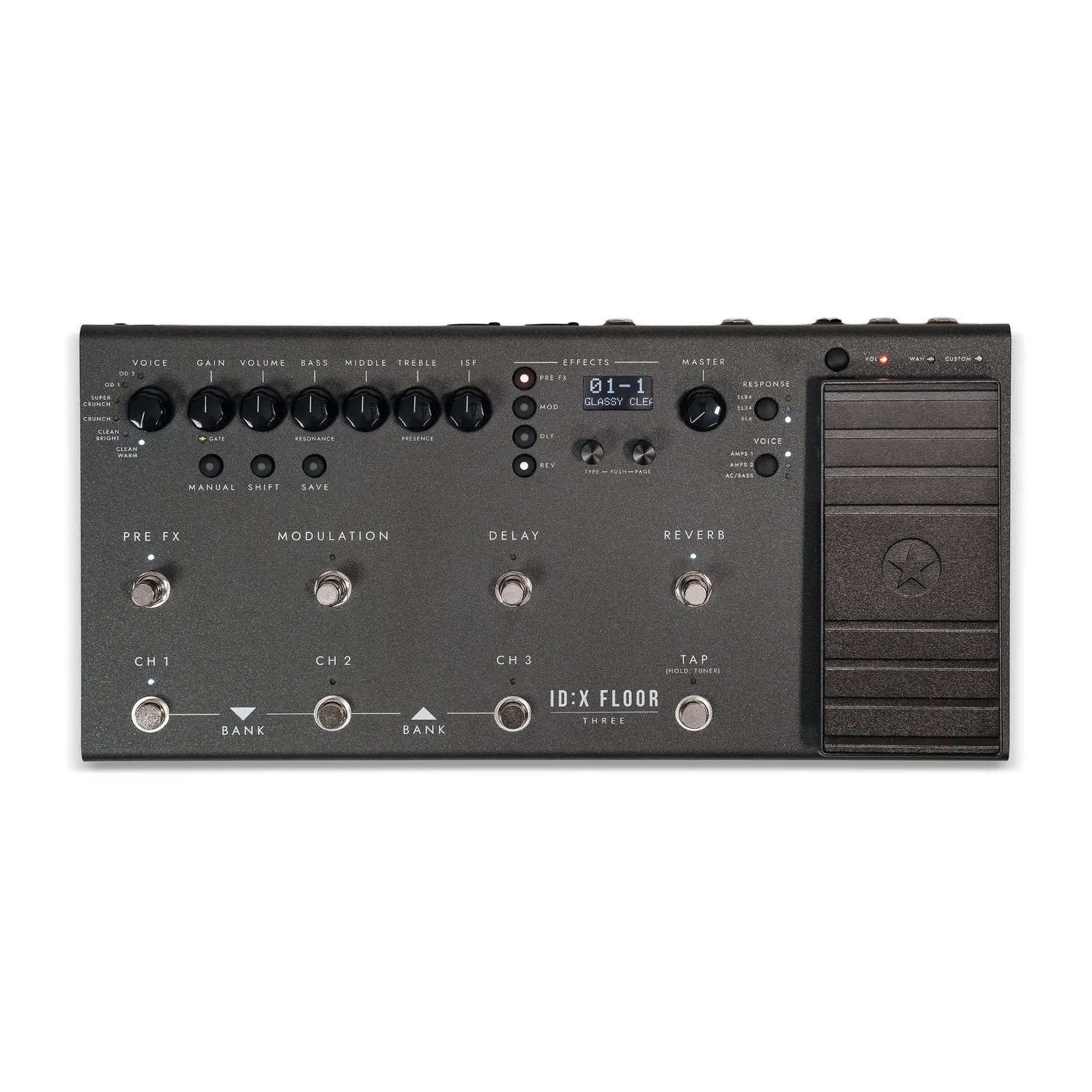 Процессор эффектов для гитары Blackstar ID:X Floor Three 35 эффектов, напольный, черный