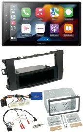 Pioneer DAB Bluetooth 2DIN USB Lenkrad Autoradio für Toyota Auris 2011-2012 schw