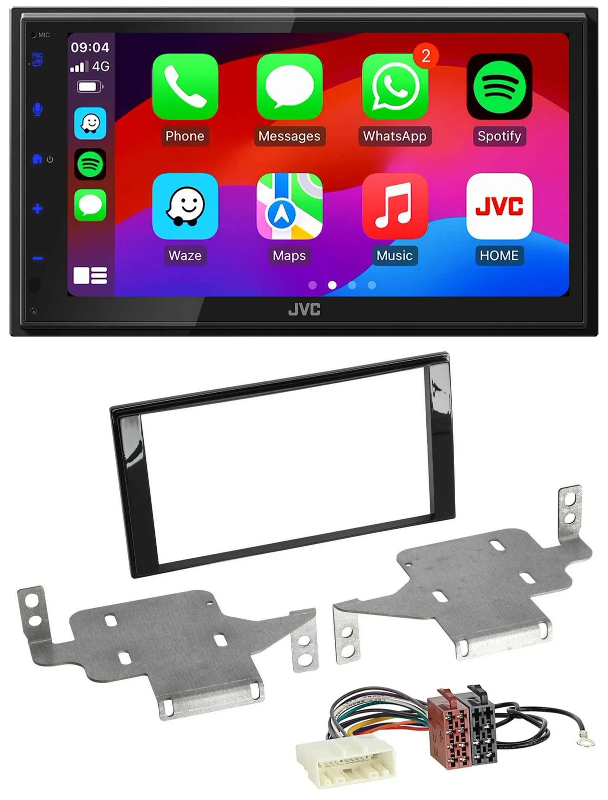 JVC Bluetooth USB MP3 2DIN DAB Autoradio für Nissan Juke (ab 2014)