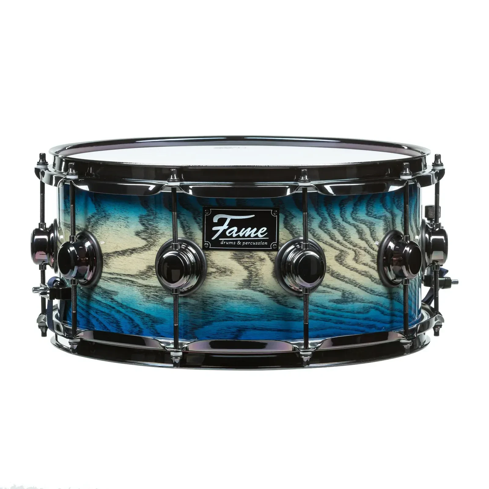 Малый барабан Fame Audio Fortress Ash Birch 14x6.5 Blue Burst