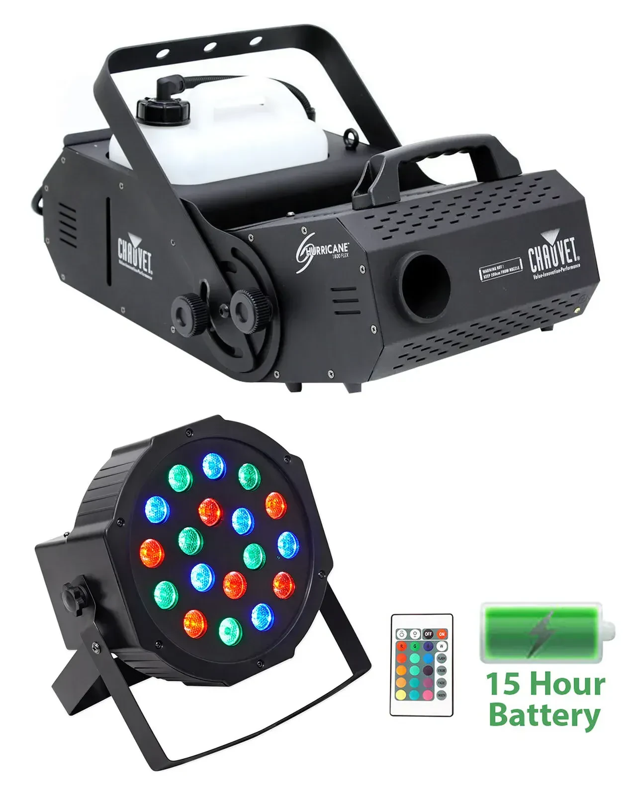 Комплект светового оборудования Chauvet DJ H-1800 HURRICANE FLEX + BATTERY PAR 50