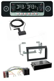 Dietz DAB Bluetooth USB MP3 Autoradio für Citroen Jumper Fiat Ducato 06-11 schwa