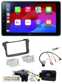 Pioneer Bluetooth 2DIN USB Lenkrad DAB Autoradio für Hyundai i40 VF ab 16 schwar