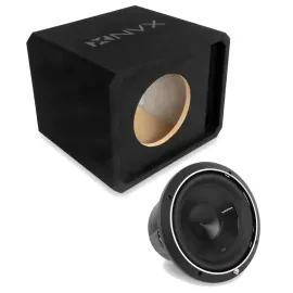 Сабвуфер пассивный для авто NVX NE101P 10", щелевой порт, 3/4" MDF, с сабвуфером 10"