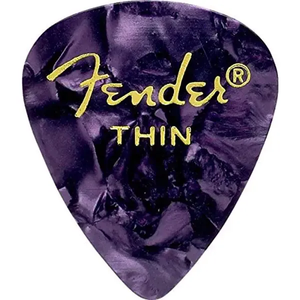 Медиаторы Fender 351 Shape Premium Picks, Thin, Purple Moto, 144 Count