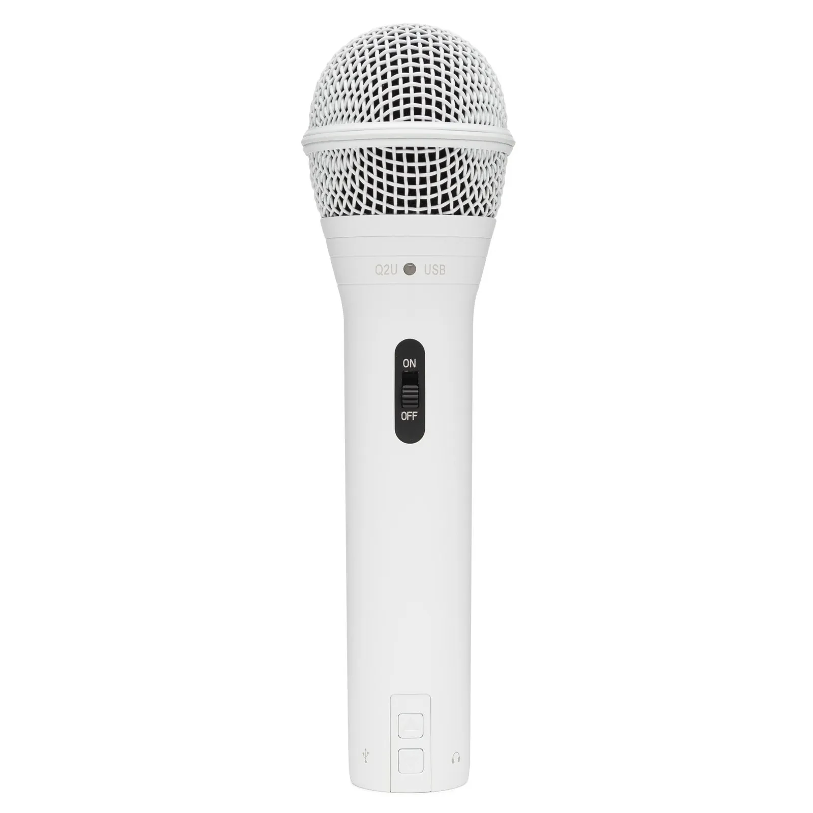 Samson Q2U USB XLR Handheld Dynamic Microphone Cardioid Pattern (White)