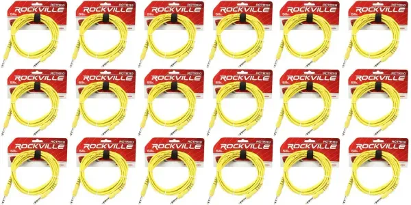 Коммутационный кабель Rockville RCTR110Y Yellow 3 м (18 штук)