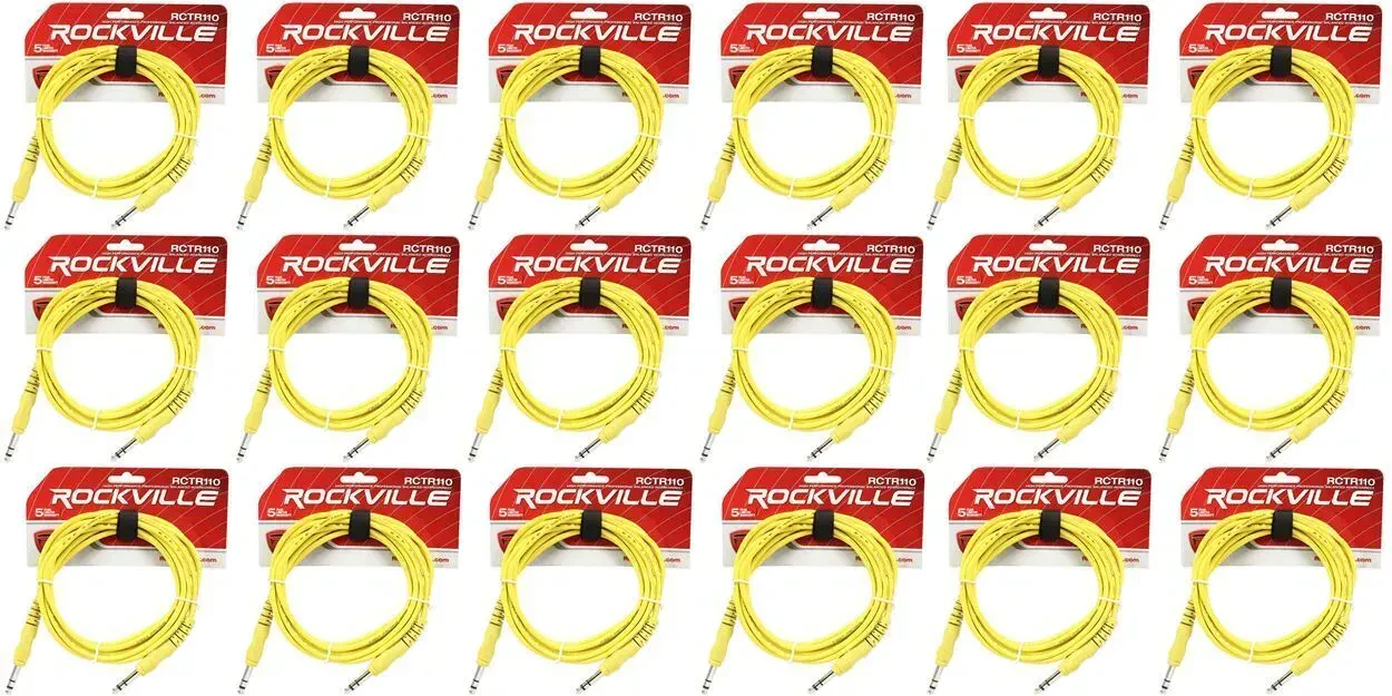 Коммутационный кабель Rockville RCTR110Y Yellow 3 м (18 штук)