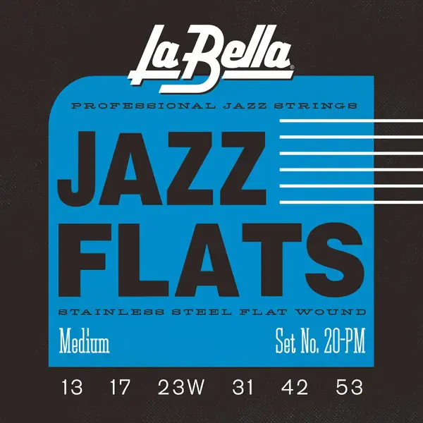 Струны для электрогитары La Bella 20PM Jazz Flats 13-53