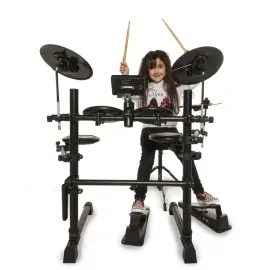 DD-KIDDY V2 E-Drum Set, Elektronisch, 144 Sounds, 12 Drumsets, Aux, MIDI, Mesh