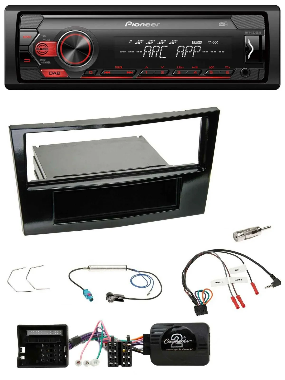 Pioneer DAB 1DIN MP3 Lenkrad USB Autoradio für Opel Astra H Corsa D Zafira B Kla