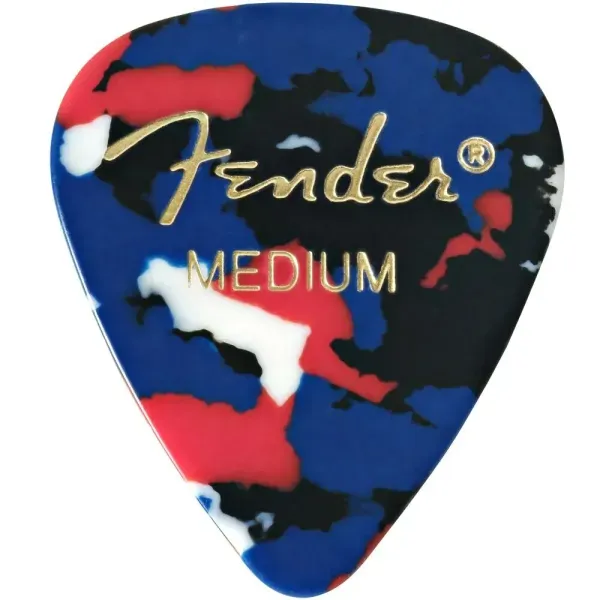 Fender 351 Classic Celluloid Guitar Picks - CONFETTI, MEDIUM 144-Pack (1 Gross)