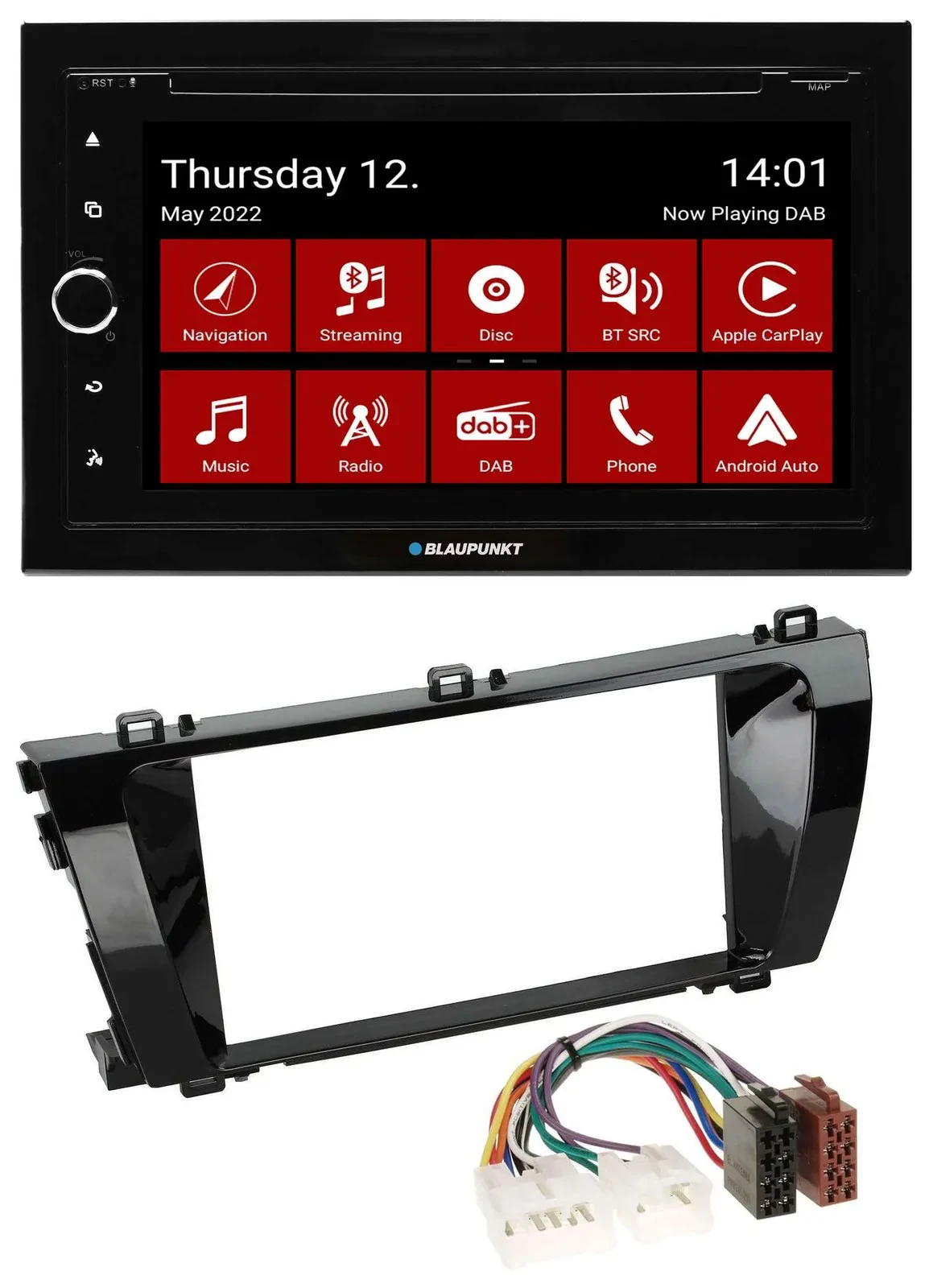 Blaupunkt MP3 DVD Bluetooth DAB 2DIN USB Autoradio für Toyota Corolla (ab 2014)