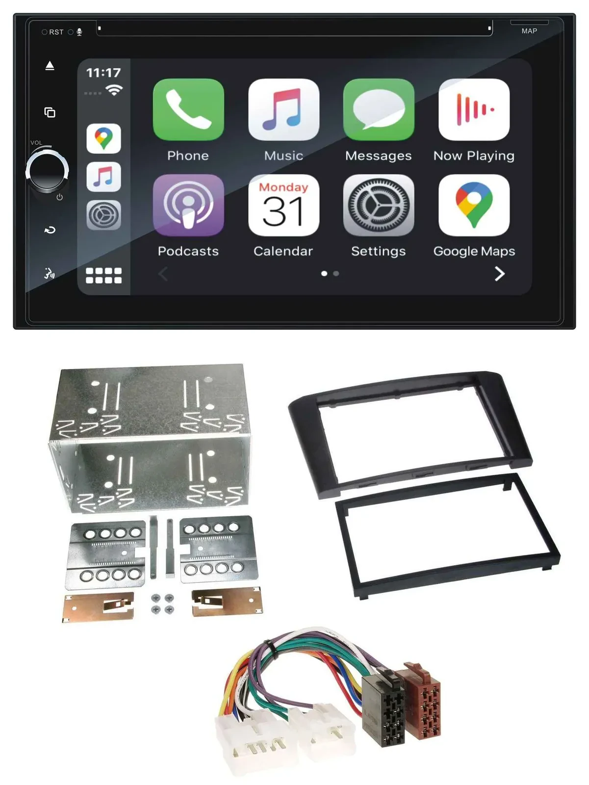 Blaupunkt 2DIN Bluetooth DAB USB DVD MP3 Autoradio für Toyota Avensis 2003-2009