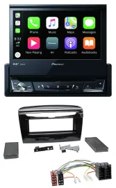 Pioneer DVD Bluetooth DAB USB MP3 Autoradio für Lancia Y ab 12 schwarz glänzend