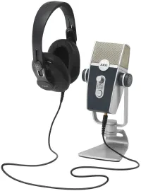 AKG PODCASTER ESSENTIALS Podcast Podcasting Recording Kit w/USB Mic+Headphones