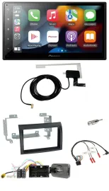 Автомагнитола Pioneer 2DIN USB Bluetooth DAB для Citroen Jumper (с 2014), черная