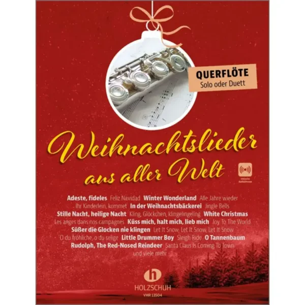 Holzschuh Verlag Weihnachtslieder aus aller Welt - Querflöte - Weihnachts