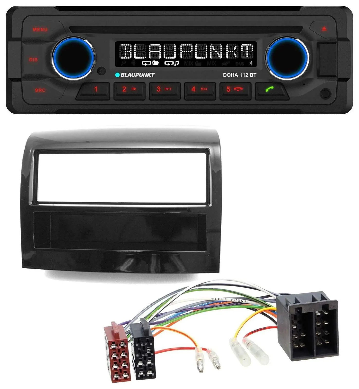 Blaupunkt AUX MP3 CD Bluetooth USB Autoradio für Fiat Ducato 2011-2021 piano sch