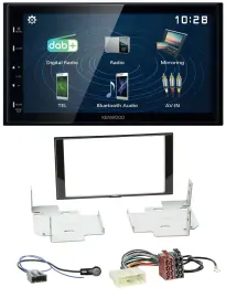 Автомагнитола Kenwood 2-DIN, Bluetooth, USB, DAB, для Nissan Micra/Note (с 2013)