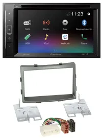 Pioneer Bluetooth MP3 USB 2DIN DAB DVD Autoradio für SSangYong Rodius ab 2013