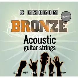 Струны для акустической гитары Emuzin Bronze 6PB 11-49