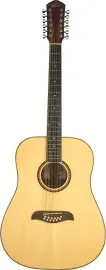 Oscar Schmidt OD312 Natural 12-String Dreadnought Guitar- Natural featuring...