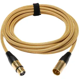 Микрофонный кабель Warm Audio Premier Series XLR (M–F) 4.6 м золото
